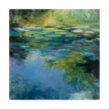 Julia Purinton 'Water Lilies Iii' Canvas Art,14x14